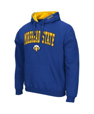 Men's Blue Morehead State Eagles Arch & Team Logo 3.0 Pullover Hoodie