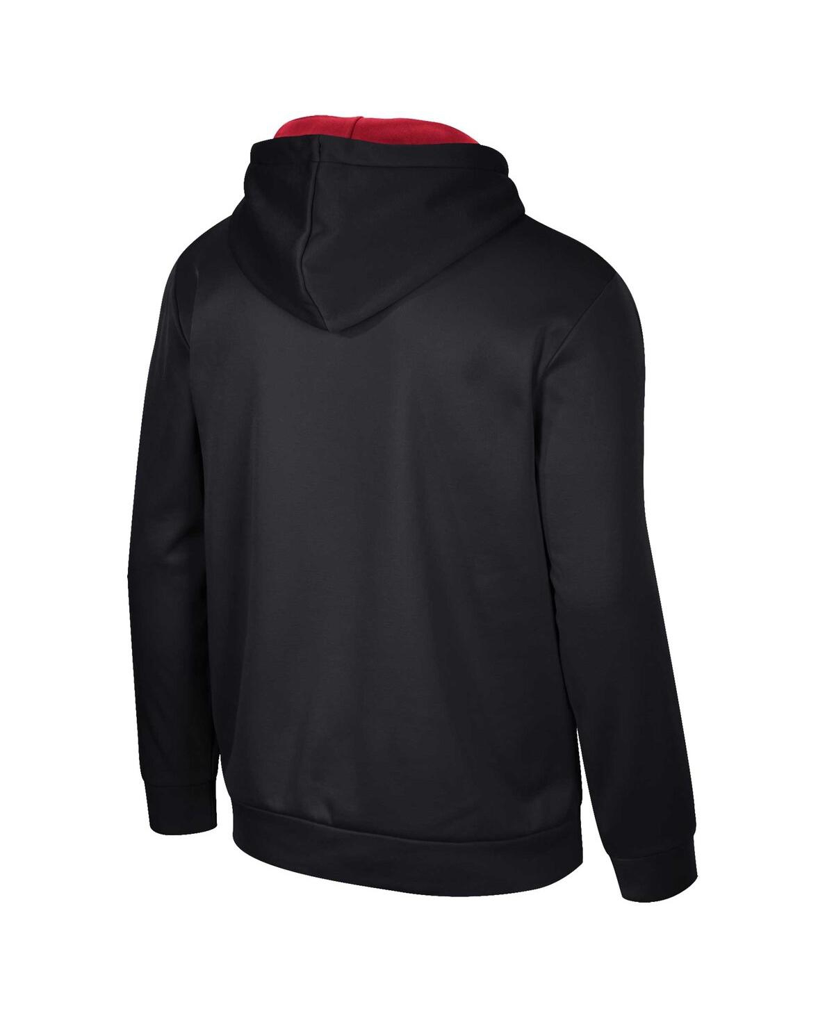 Colosseum Men's Black Arkansas Razorbacks Reese Pullover Hoodie In Black