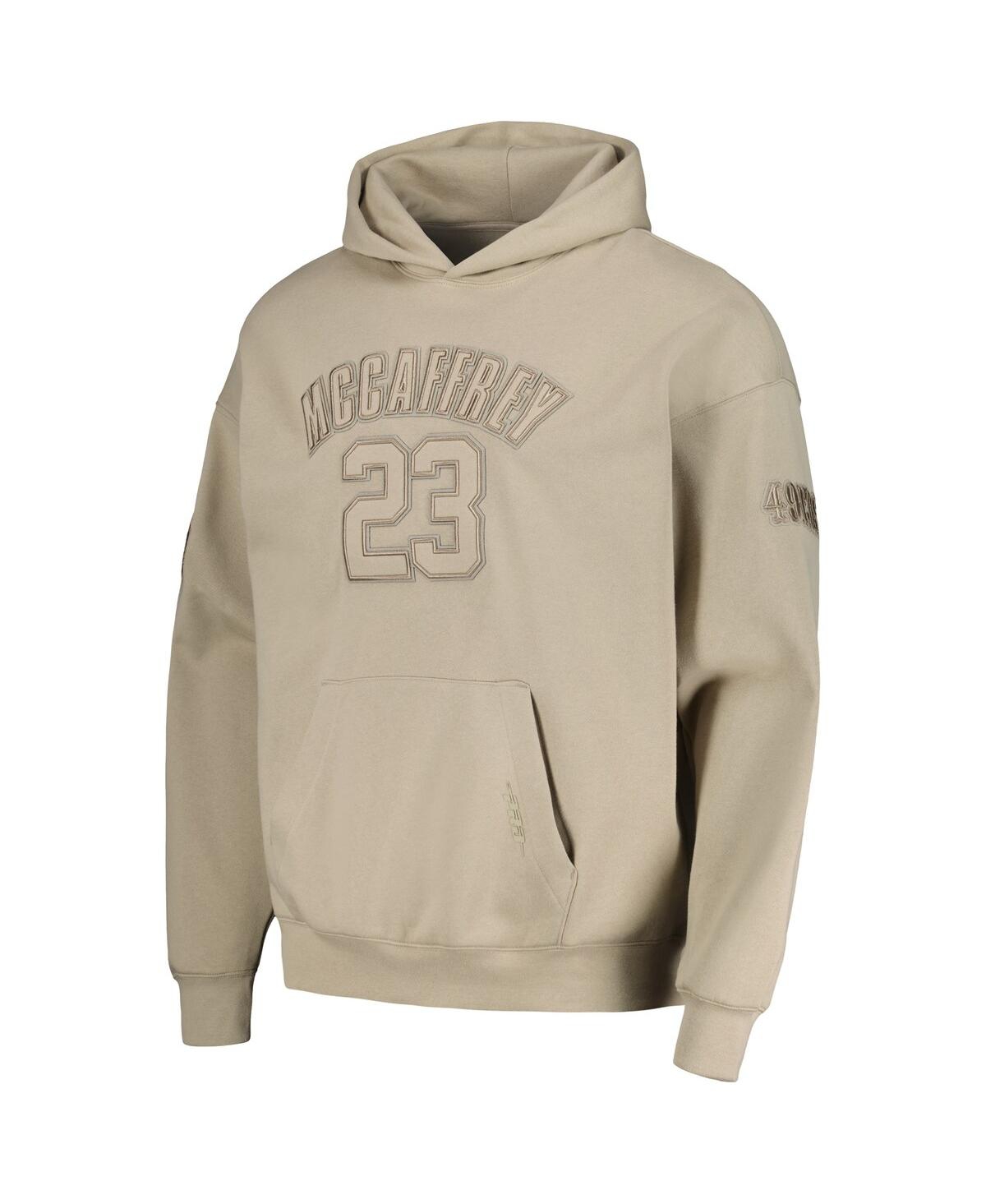 Men's Pro Standard Christian McCaffreySan Francisco 49ers Player Name and Number Pullover Hoodie - Tan