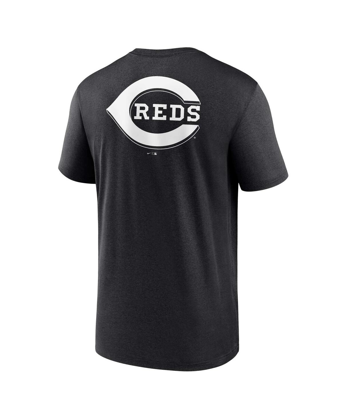 Nike Men's  Black Cincinnati Reds Fashion Over Shoulder Logo Legend T-shirt In Black