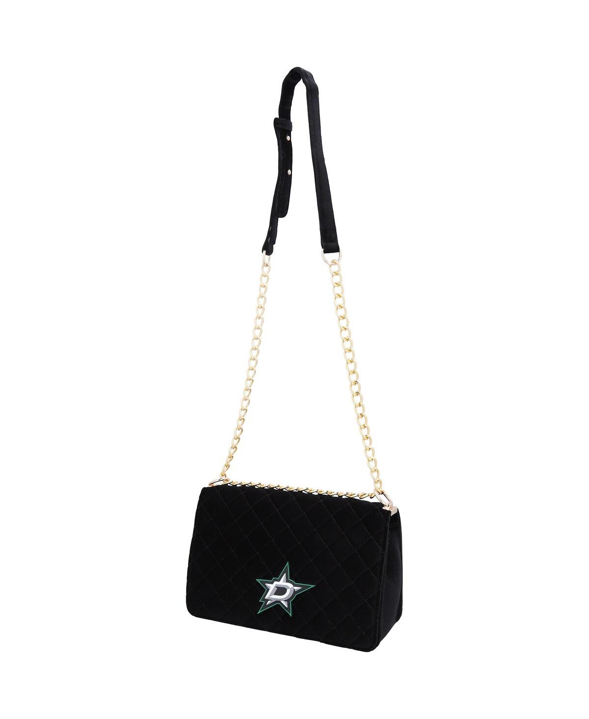 Shop Cuce Women's  Dallas Stars Velvet Team Color Bag In Black