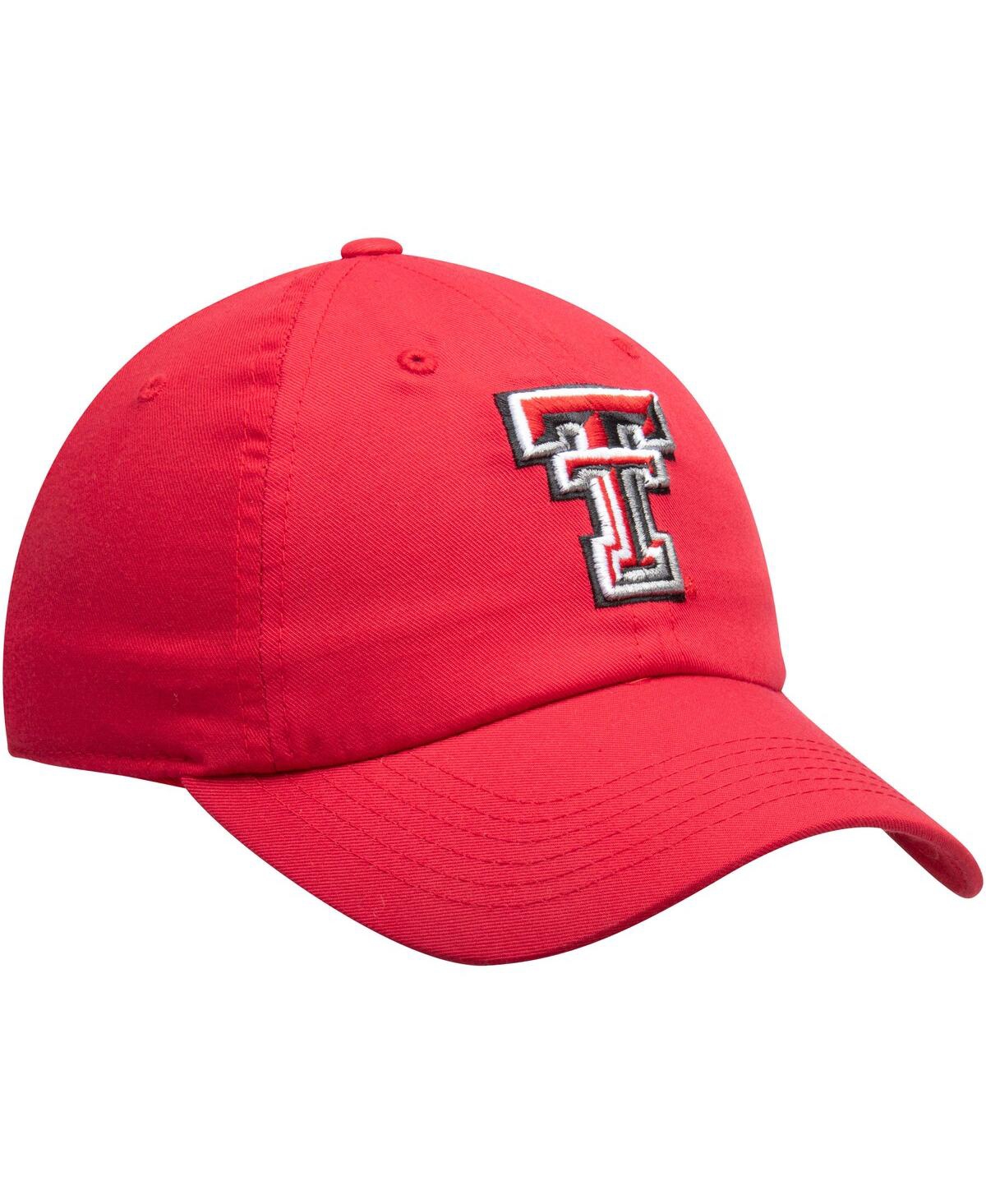 Men's Top of the WorldTexas TechRaiders Primary Logo Staple Adjustable Hat - Red