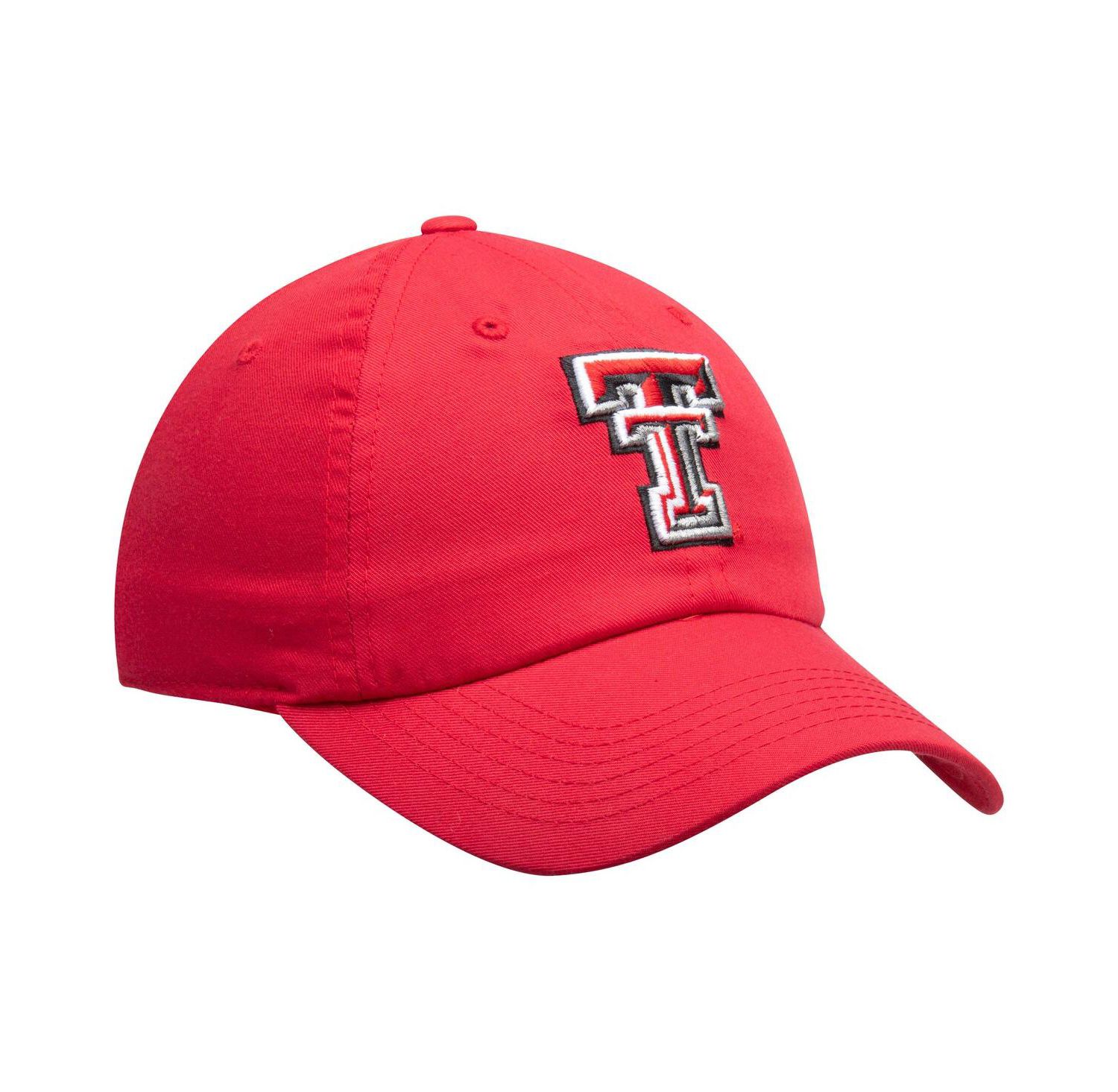 Men's Red Texas Tech Red Raiders Primary Logo Staple Adjustable Hat