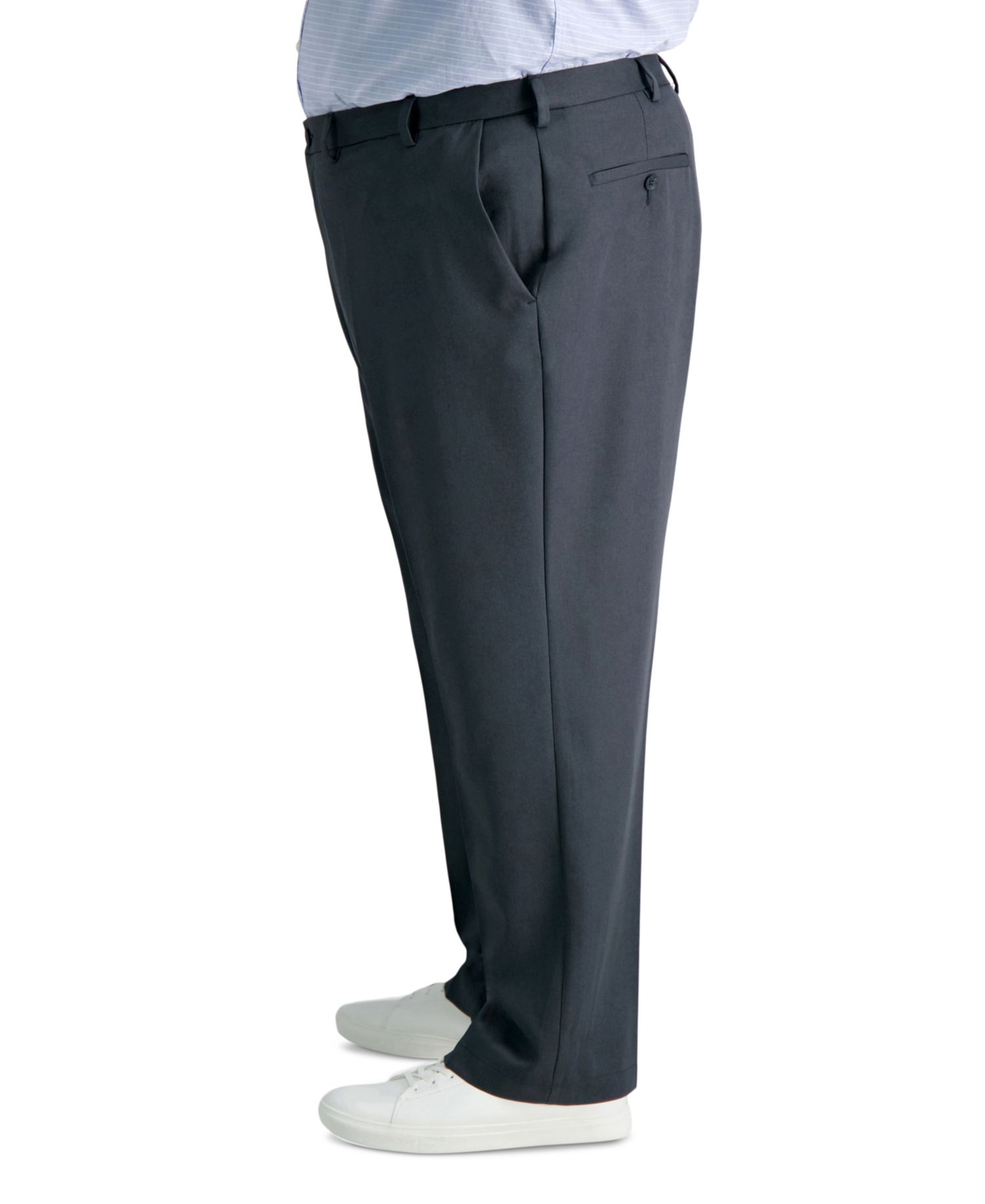 Men's Big & Tall Cool 18® PRO Classic-Fit Expandable Waist Flat Front Stretch Dress Pants