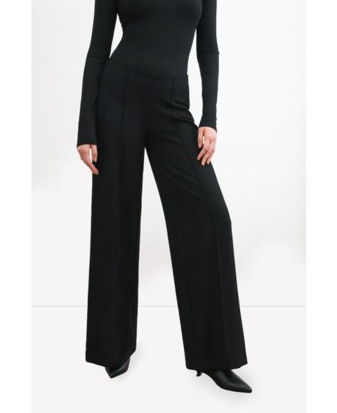 Женские брюки Marcella Gina Wide-Leg Mid-Rise Trousers, цвет: Чёрный