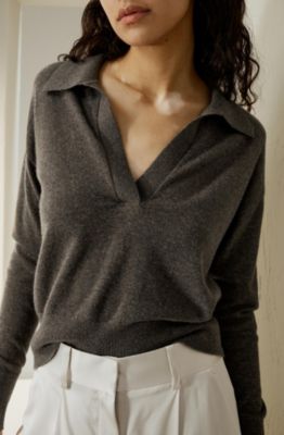 Women's Cashmere Polo Shirt