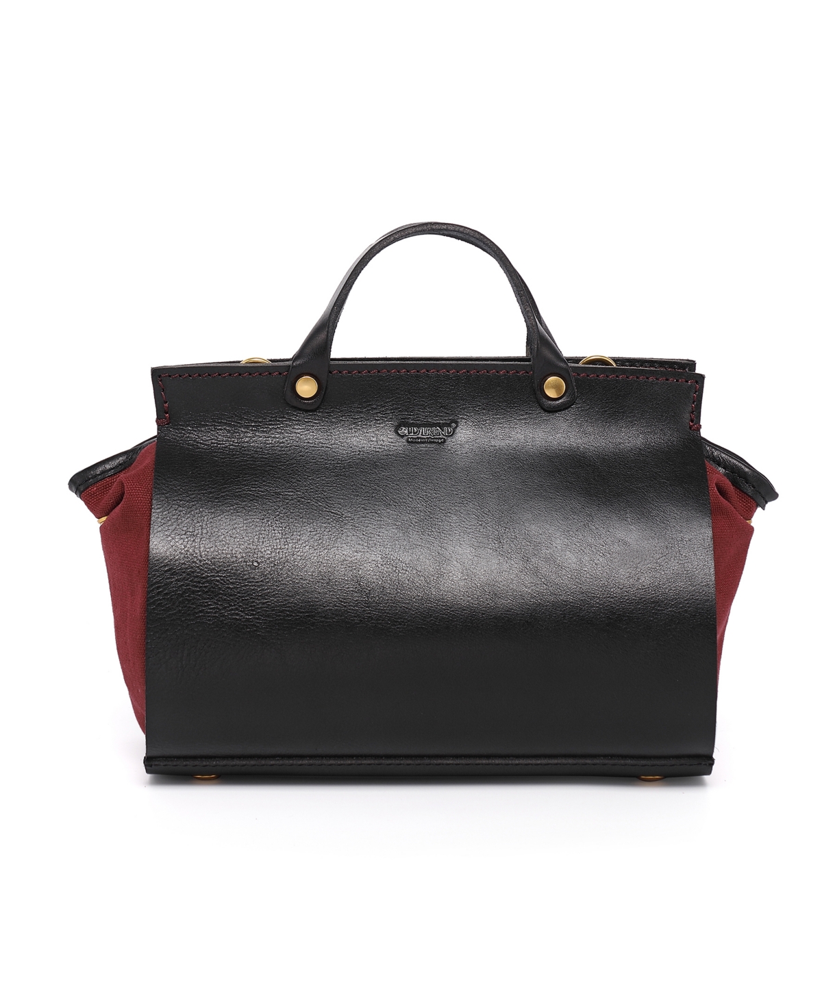 Women's Genuine Leather Out West Satchel Bag - Black