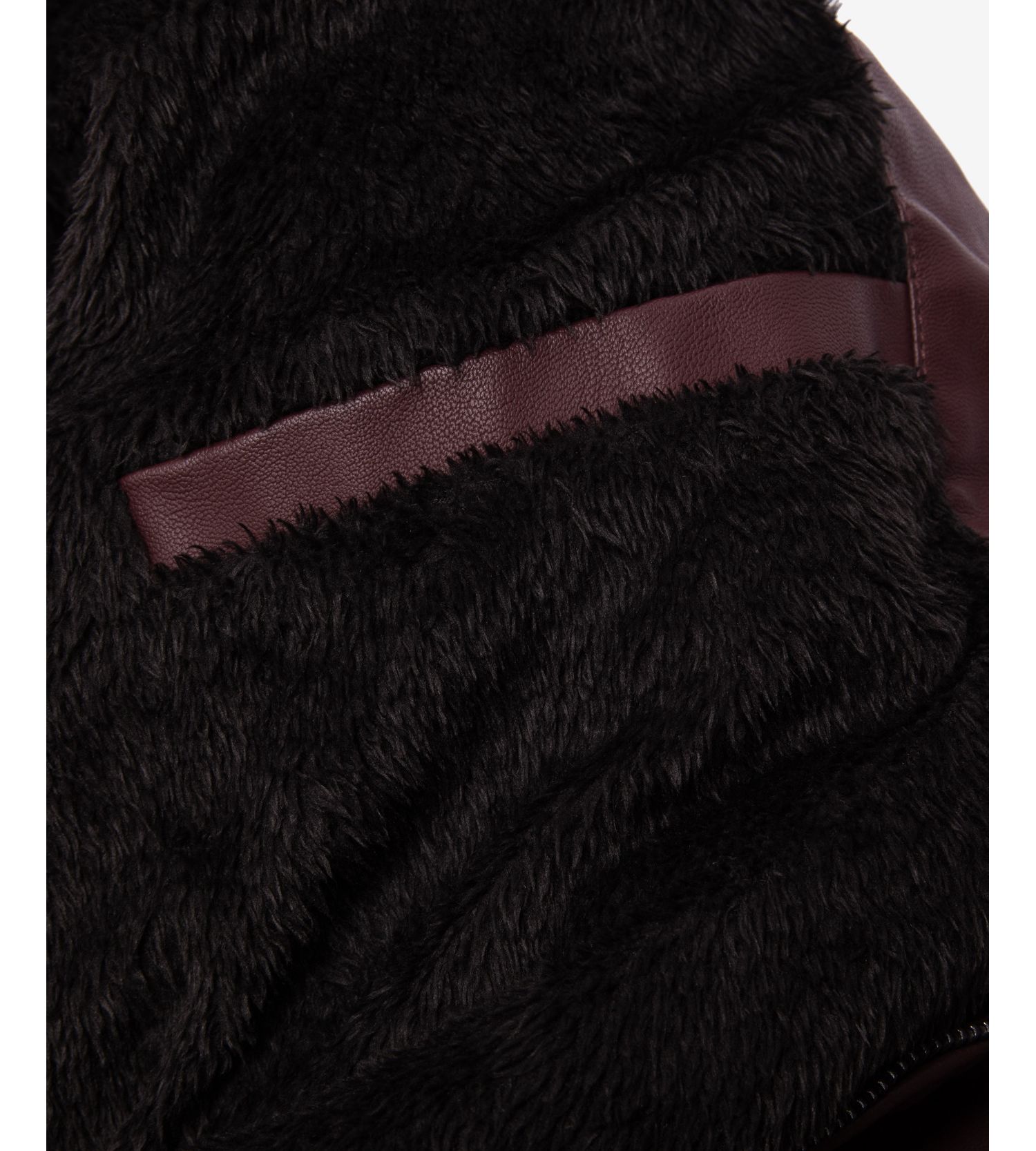 XRAY Men's Moto PU Jacket With Hood and Faux Shearling Lining