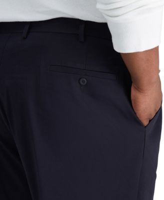 Men's Big & Tall Iron Free Premium Khaki Classic-Fit Flat Front Pant