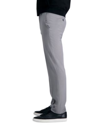 Men's Premium Comfort Slim-Fit Performance Stretch Flat-Front Dress Pants