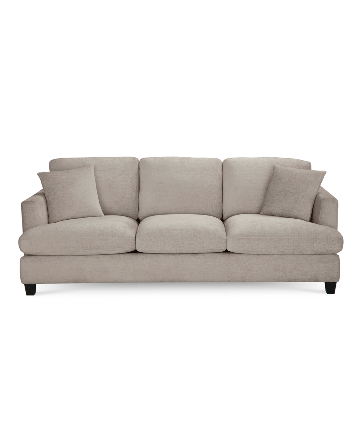 Macy's Dezyon 87" Fabric Sofa, Created For  In Ivory