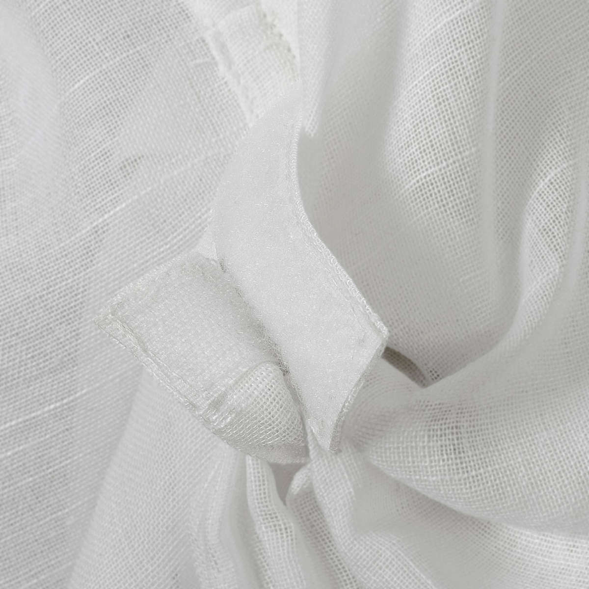Slub Textured Linen Blend Tie-up Balloon Window Shade