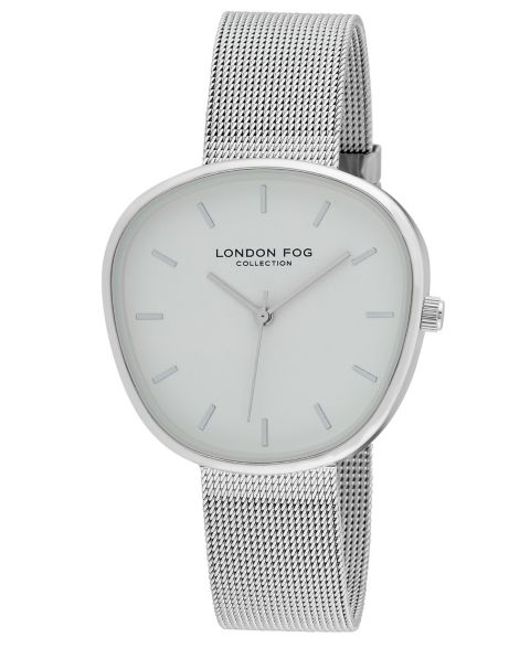 Женские часы London Fog Quartz Bath Silver-Tone Alloy Strap Watch 36mm