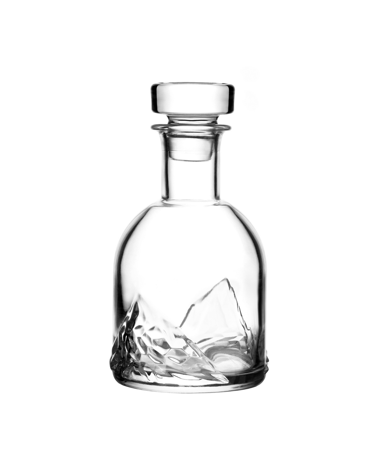 Shop Liiton Mount Everest Crystal Whiskey Decanter With Glasses, Set Of 5 In Clear