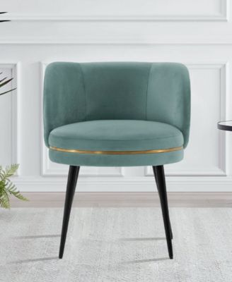 Kaya Pleated Velvet Upholstered Dining Chair