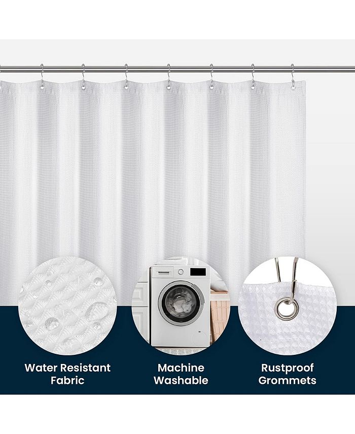 Liba Waffle Weave Fabric Shower Curtain Macy's