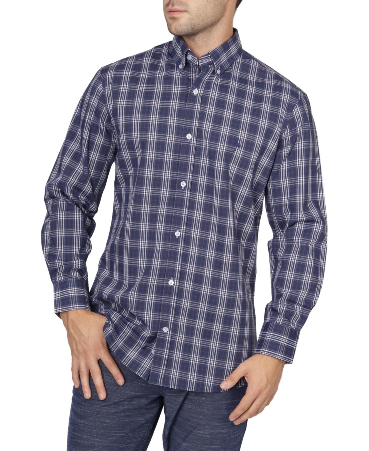 TAILORBYRD MENS PLAID "ON THE FLY" SHIRT