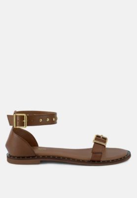 ROSEMARY Buckle Straps Women Flat Sandals