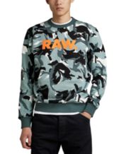 Hand Sprayed Hooded Loose Sweater | White | G-Star RAW® US