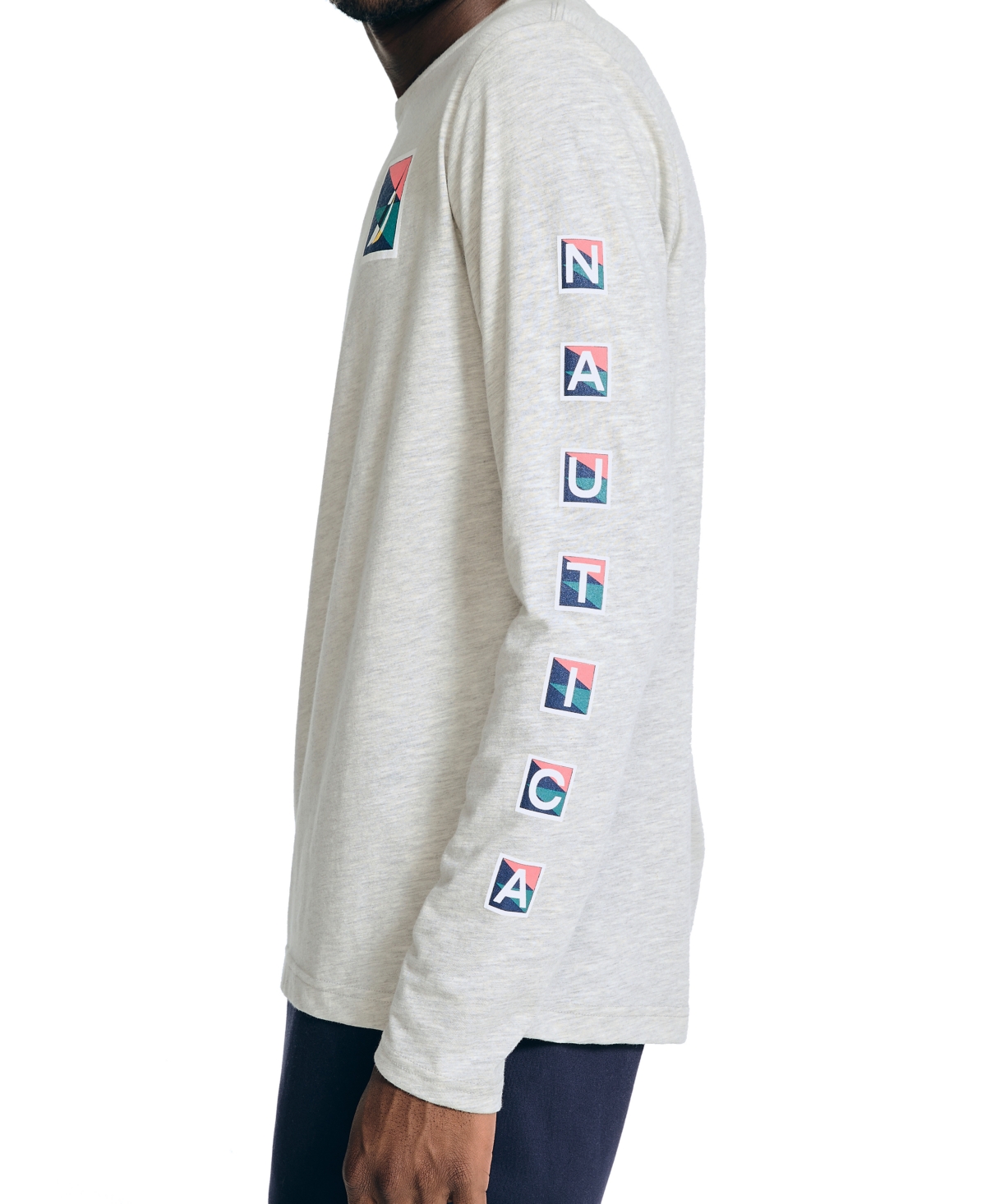Nautica Men's Classic-Fit Logo Graphic Long-Sleeve T-Shirt