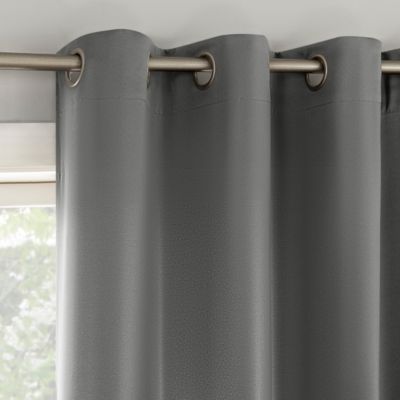 Brandon Magnetic Closure Room Darkening Grommet Curtain Panel Pair