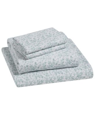 Tahari Home Flora 100 Cotton Flannel Sheet Sets In Sage
