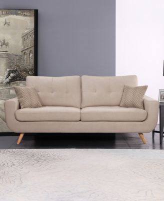 Paige 85.8" Stain-Resistant Fabric Sofa