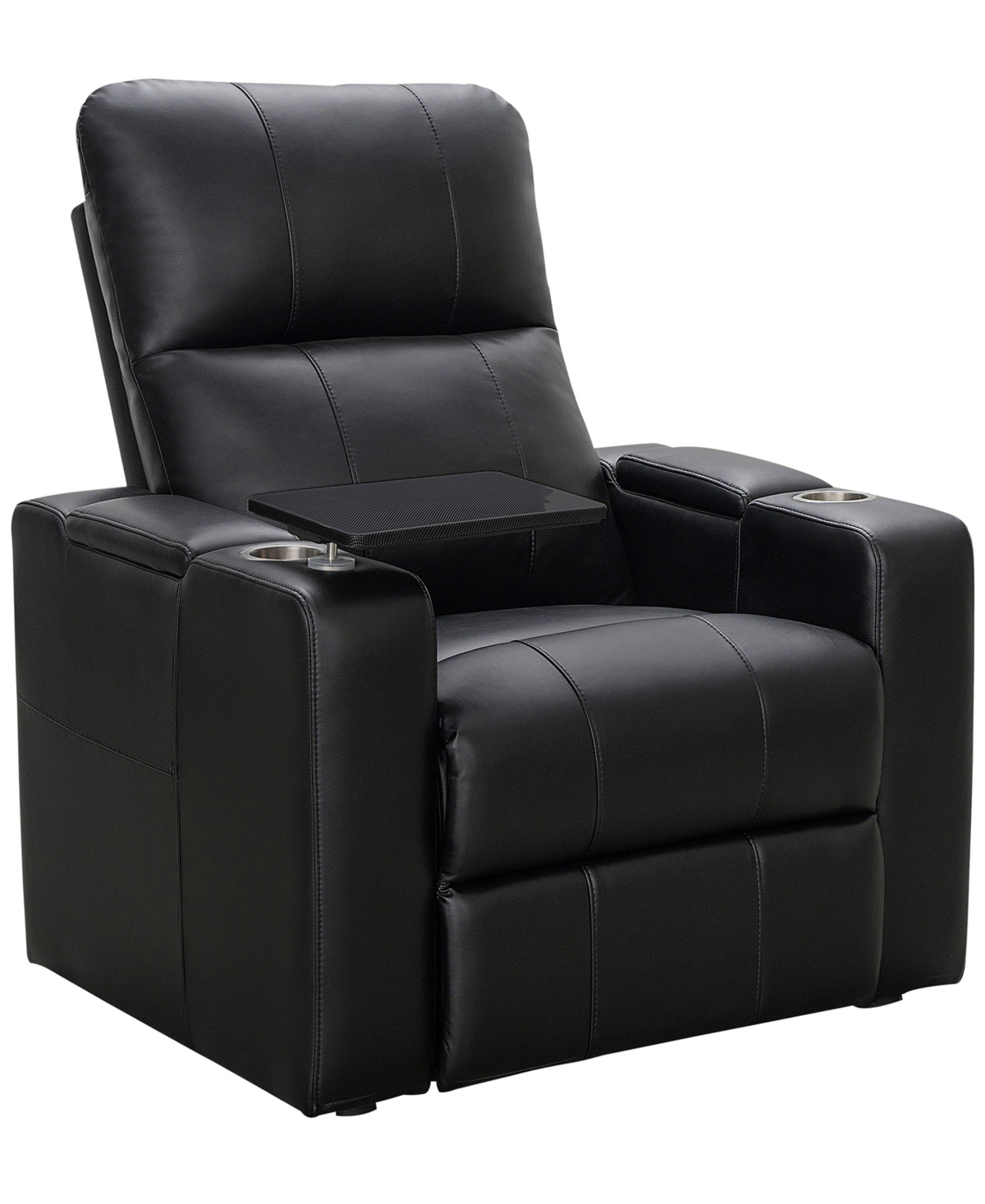Shop Abbyson Living Rider 36" Power Theater Recliner With 1 Table In Black