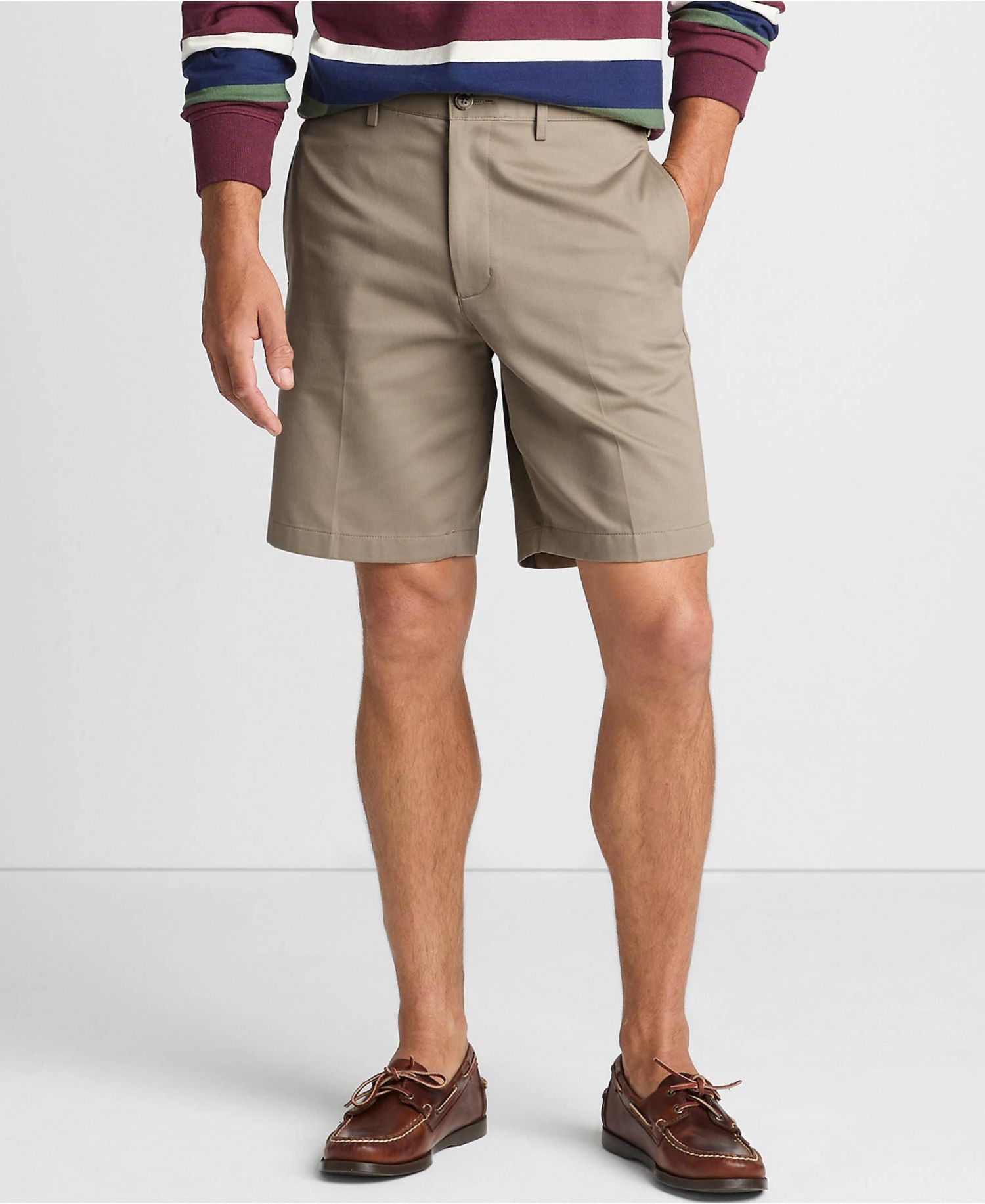 Men's Traditional Fit 9 Inch No Iron Chino Shorts