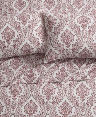 Home Damask 100% Cotton Flannel 4-Pc. Sheet Set, Full