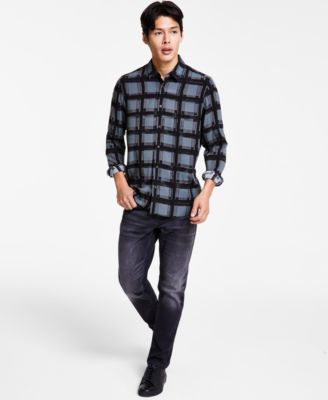 Hugo Boss - Men's  Plaid Shirt & Jeans