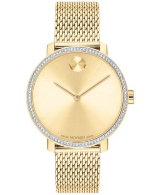 新品 MOVADO BOLD ゴールド メッシュベルト 腕時計 3600833 Amazon.com: Movado Bold Access Men's Watch, Gold-Tone Mesh
