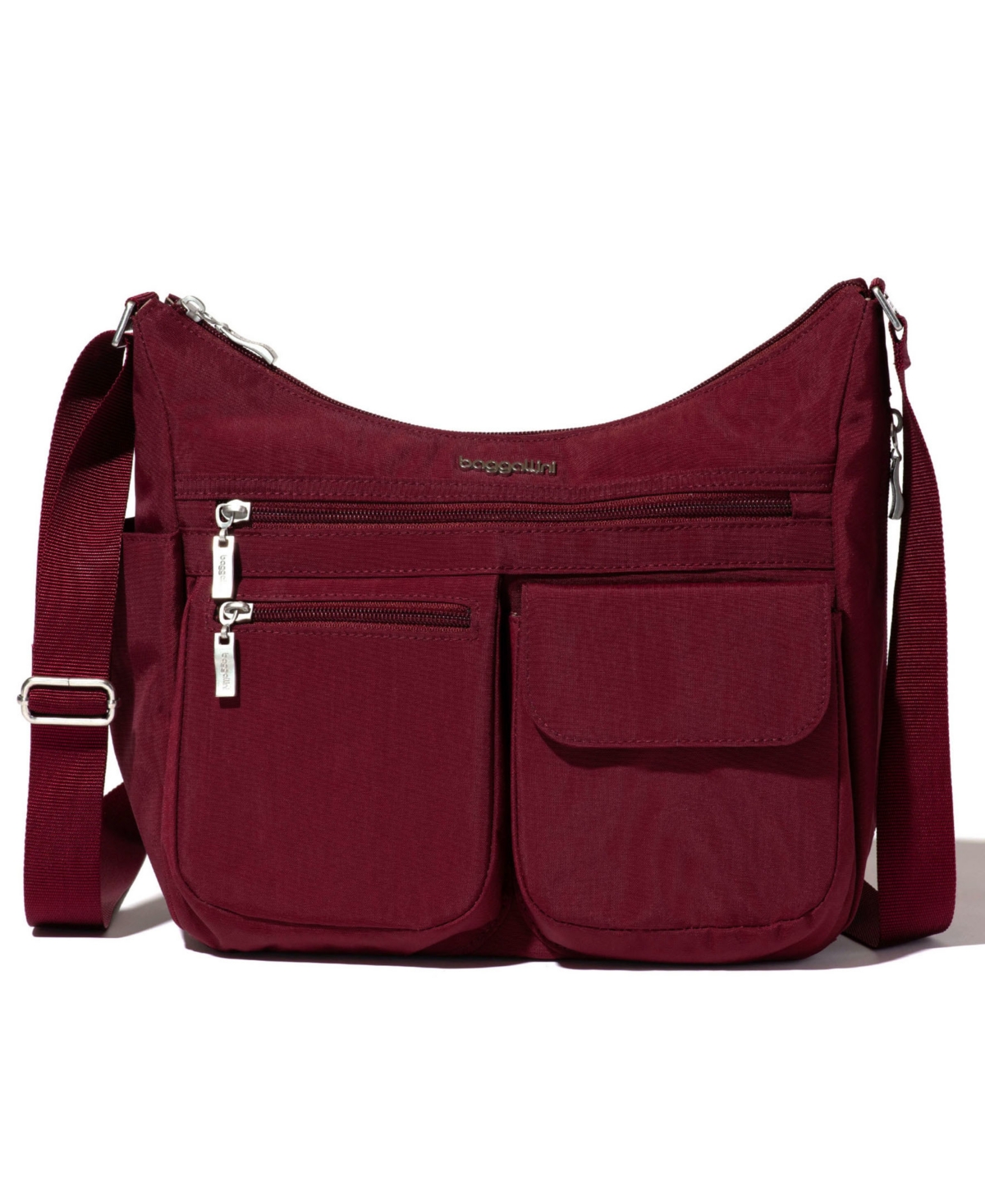 Everywhere Small Bag with Rfid Wristlet - Dark Cherry