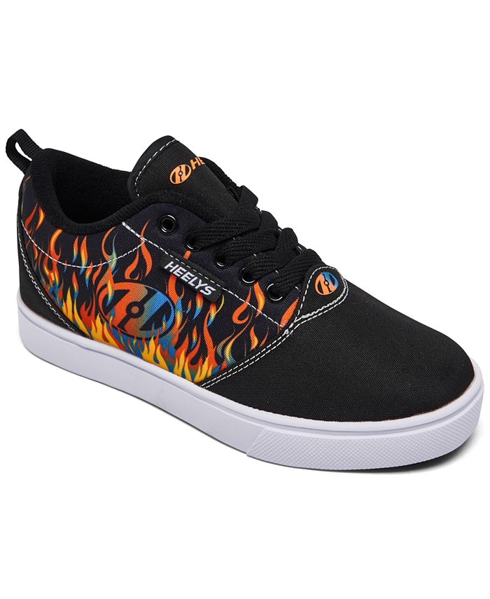 Heelys Big Kids Pro 20 Flames Wheeled Skate Casual Sneakers from