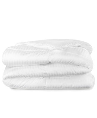 All Seasons 400 Thread Count Down Alternative Striped Luxury Oversized Duvet Insert, King