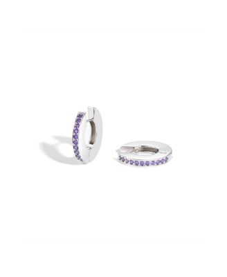 Adara Cubic Zirconia Hoop Earrings