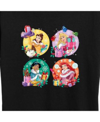 Air Waves Trendy Plus Size Disney Princess Holiday Graphic T-shirt