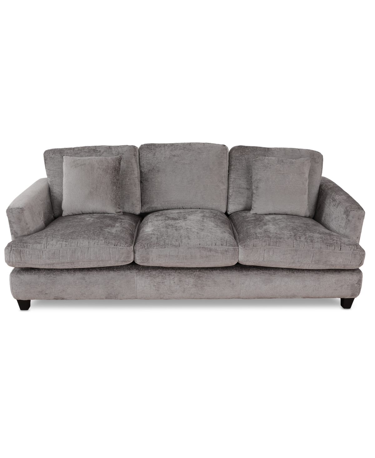 Macy's Dezyon 87" Fabric Sofa, Created For  In Grey