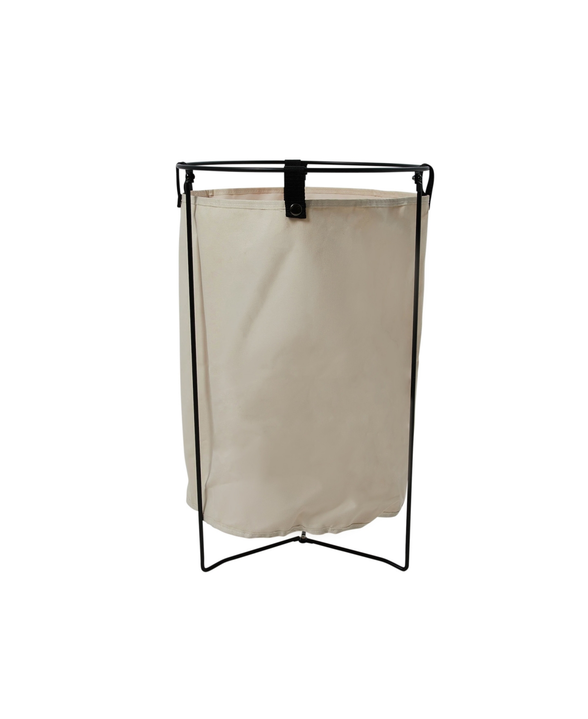 Shop Household Essentials Iron Laundry Hamper With Removable Bag In Natural