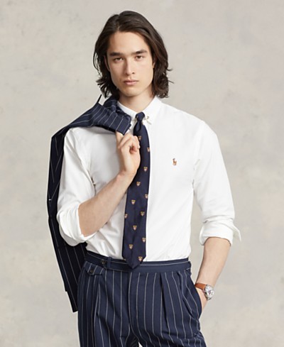 Calvin Klein Men's Regular-Fit Drop Needle Long-Sleeve Polo Shirt