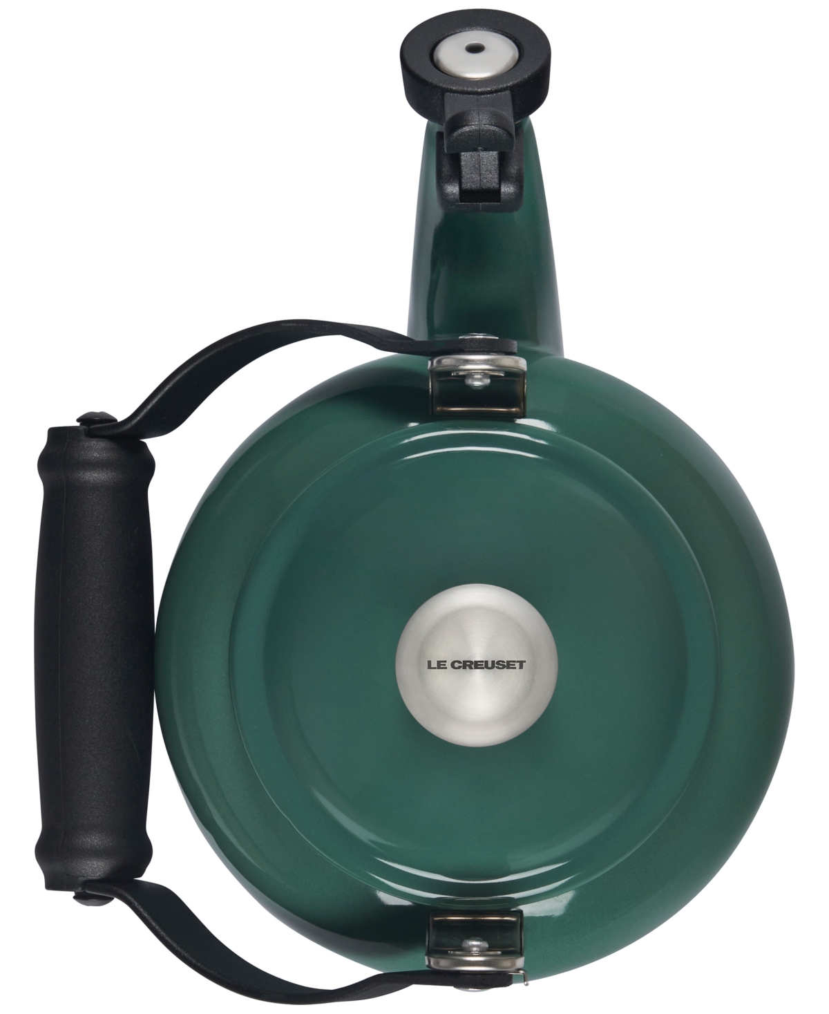 Le Creuset Enamel-on-steel Demi Kettle & Stoneware Mug Set In Green