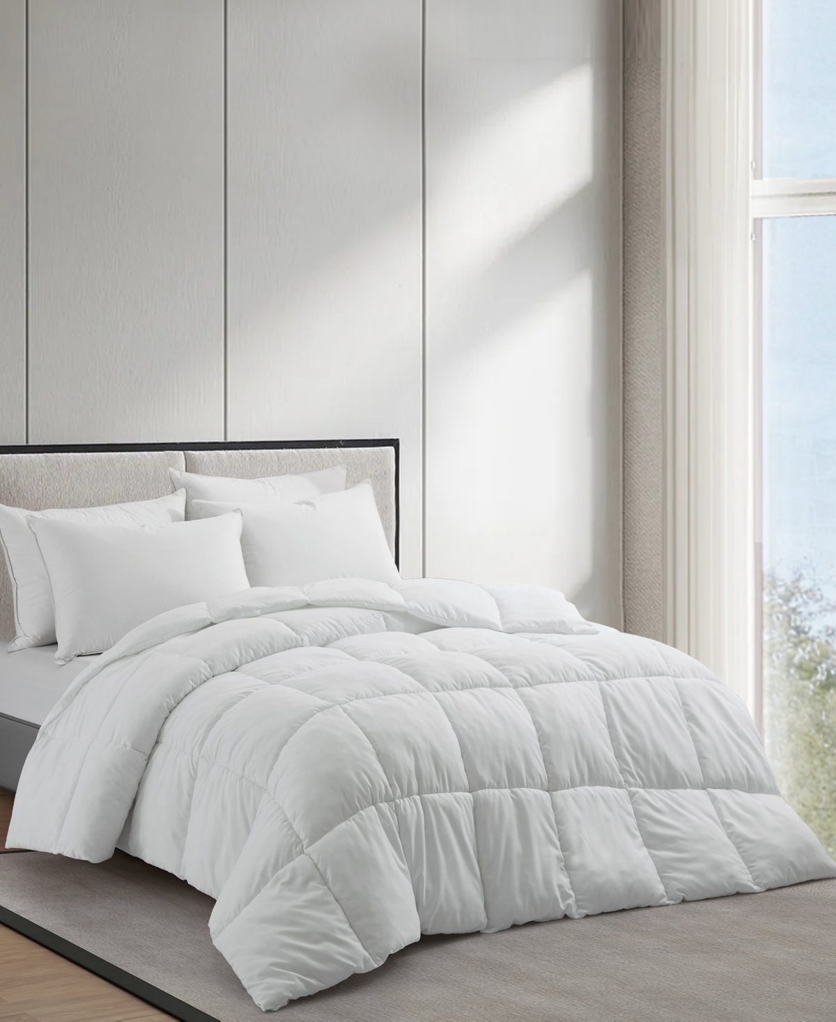 Shop Unikome Light Warmth Reversible Down Alternative Comforter, Twin In White
