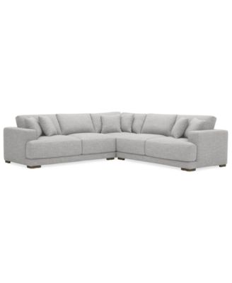 Shop Macy's Vasher Fabric Sectional Collection Created For Macys In Cloud