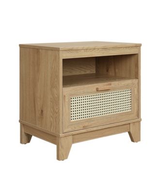 Sheridan 2-Piece 1-Drawer Cane Nightstand Set