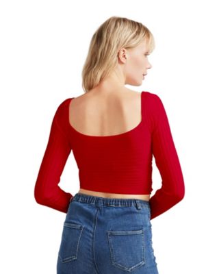 Forget Me Not Knit Crop