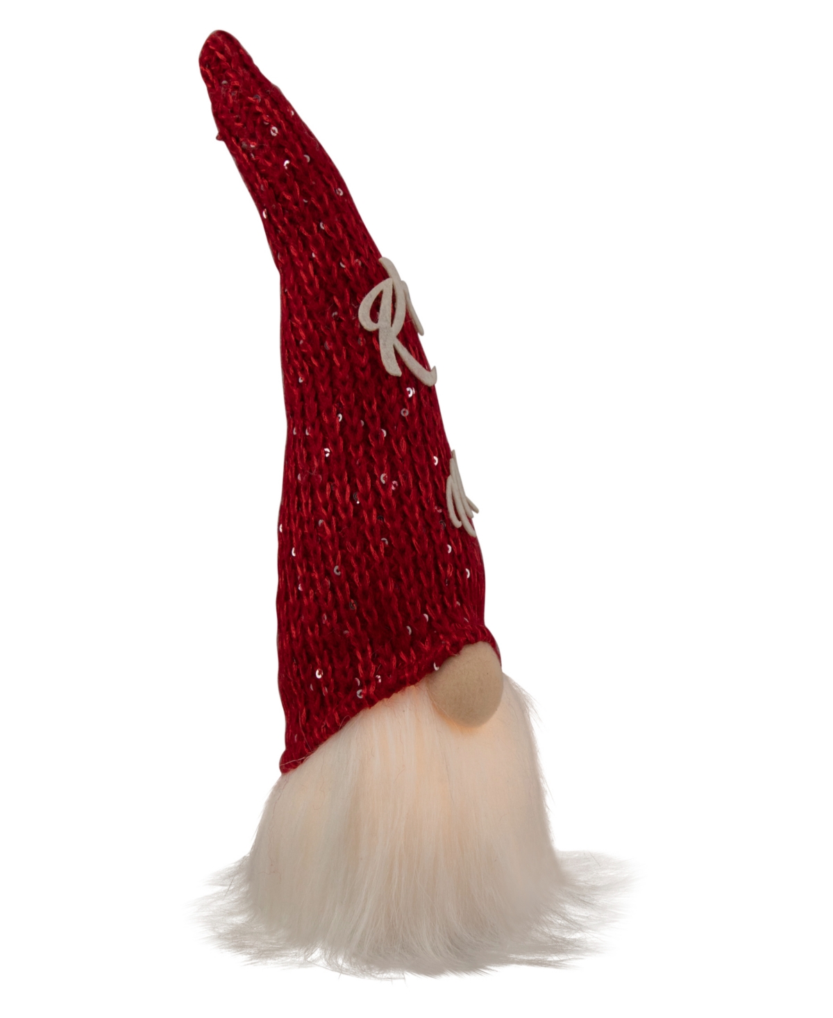 Northlight 11.5" Lighted Knit 'kiss Me' Hat Valentine's Day Gnome In Red