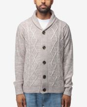 Mens tan cardigan sweater sale