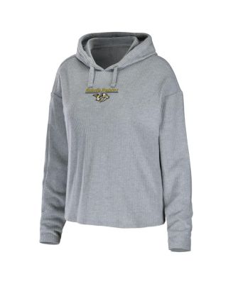 Women's Heather Gray Nashville Predators Logo Pullover Hoodie and Pants Sleep Set