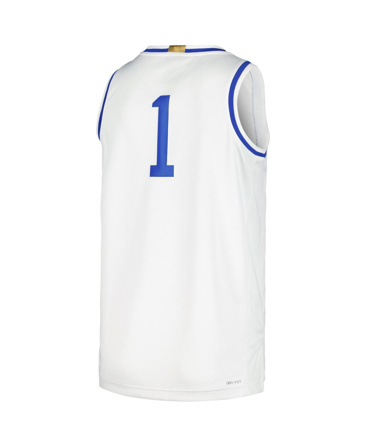 Men's Nike#1 Kentucky Wildcats Limited Retro Jersey - White
