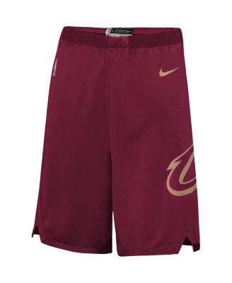 Big Boys Wine Cleveland Cavaliers Icon Edition Mesh Performance Swingman Shorts